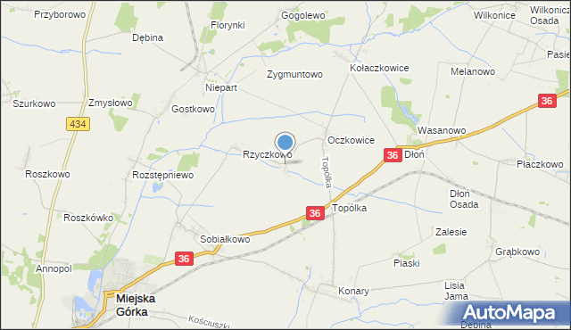 mapa Woszczkowo, Woszczkowo na mapie Targeo